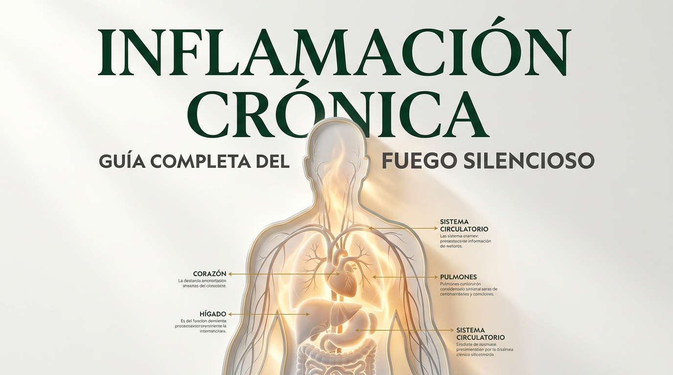 INFLAMACIÓN CRÓNICA: GUÍA COMPLETA DEL FUEGO SILENCIOSO QUE ESTÁ DETRÁS DEL 80% DE LAS ENFERMEDADES MODERNAS