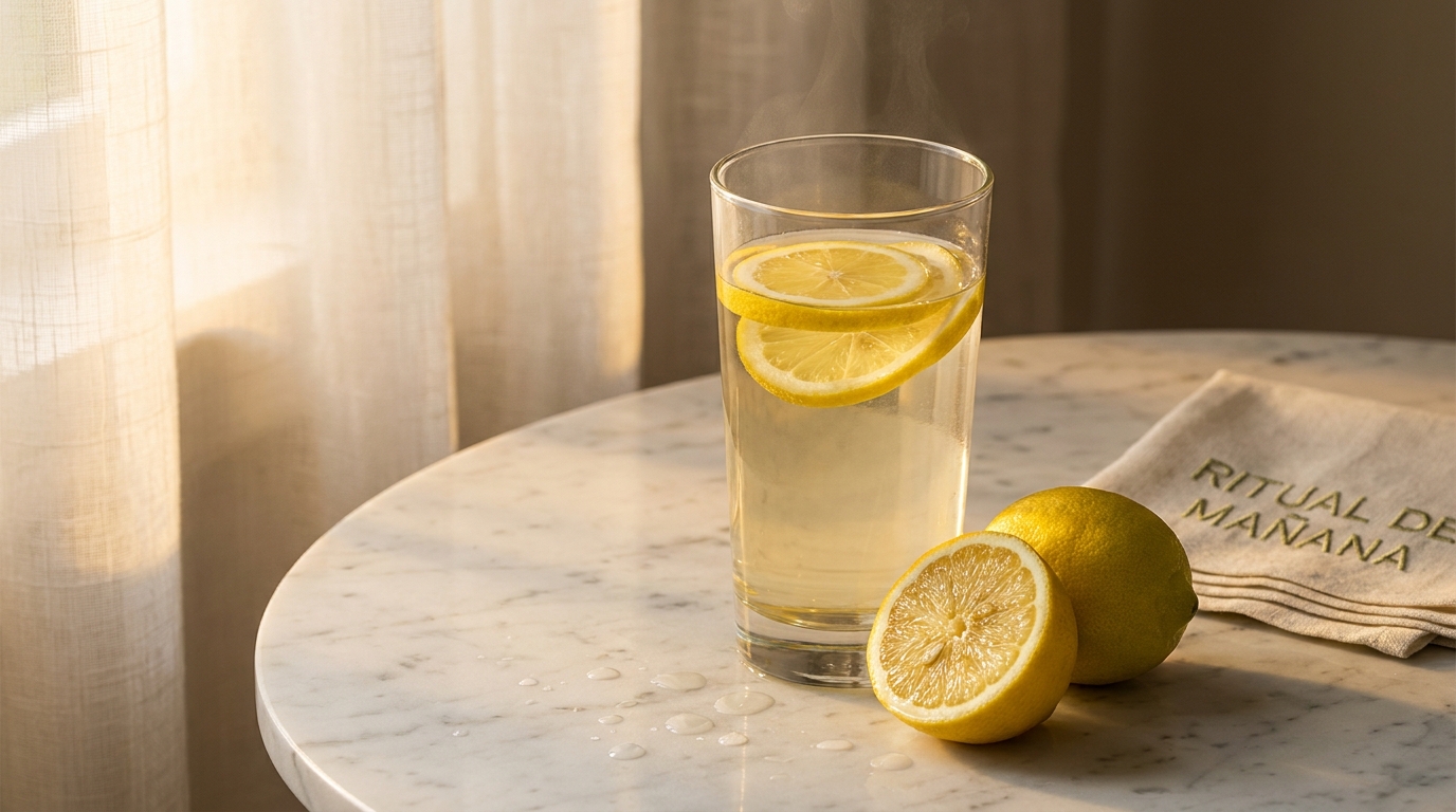 Shot de agua tibia con limón en ayunas estilo Jennifer Lopez